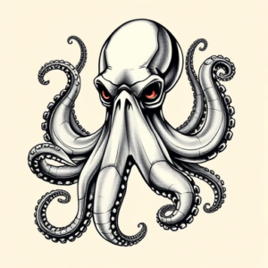 Biomechanical Octopus Tattoo
