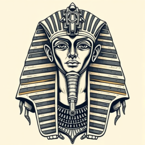 Biomechanical Pharaoh Tattoo