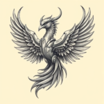 Biomechanical Phoenix Tattoo