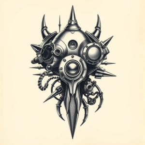 Biomechanical Planchette Tattoo