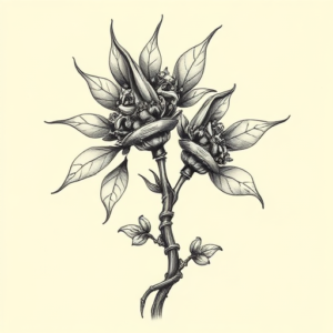 Biomechanical Plant Tattoo