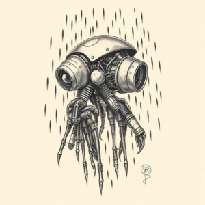 Biomechanical Rain Tattoo
