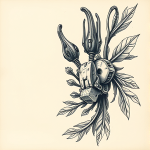 Biomechanical Rosemary Tattoo