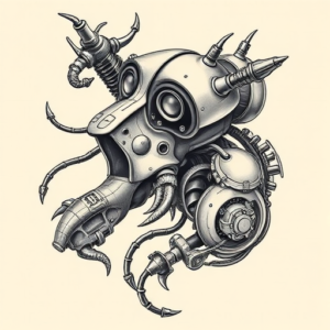 Biomechanical Sampaguita Tattoo