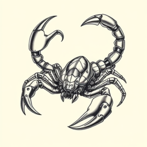 Biomechanical Scorpio Tattoo