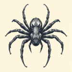 Biomechanical Spider Tattoo