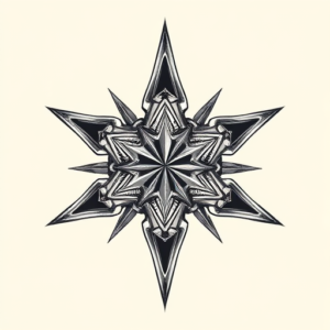 Biomechanical Star Tattoo