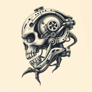 Biomechanical Stoic Tattoo