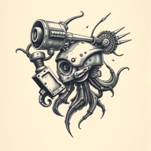 Biomechanical Storm Tattoo