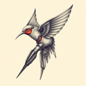 Biomechanical Swallow Tattoo