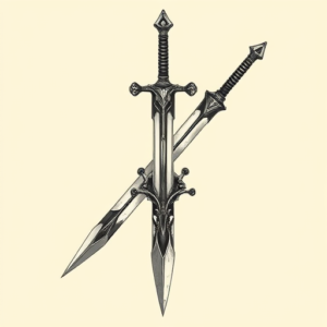 Biomechanical Sword Tattoo
