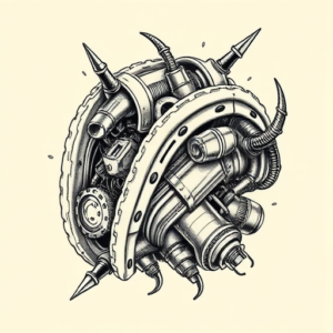 Biomechanical Taco Tattoo