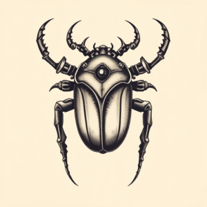 Biomechanical Thistle Tattoo