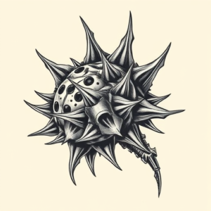 Biomechanical Thorn Tattoo