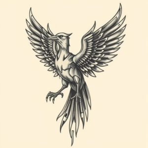 Biomechanical Thunderbird Tattoo