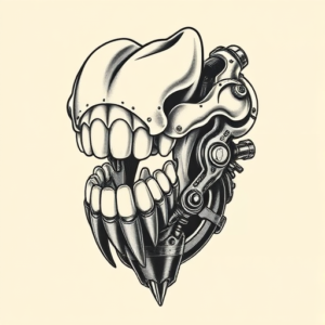 Biomechanical Tooth Tattoo