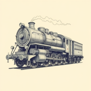 Biomechanical Train Tattoo