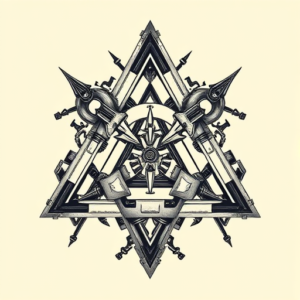 Biomechanical Triangle Tattoo