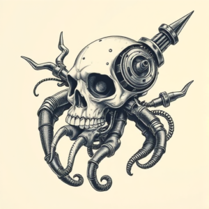 Biomechanical Voodoo Tattoo