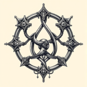 Biomechanical Yggdrasil Tattoo