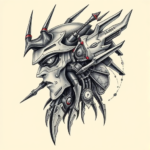 Biomechanical Zelda Tattoo