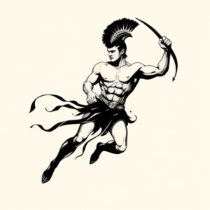 Black Achilles Tattoo