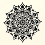 Black And Grey Mandala Tattoo