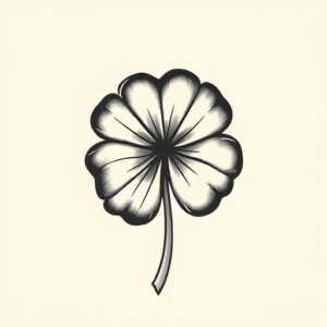 Black And Grey Shamrock Tattoo