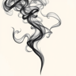 Black And Grey Smoke Tattoo