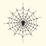 Black And Grey Spiderweb Tattoo