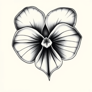 Black And Grey Violet Tattoo