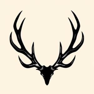 Black Antler Tattoo