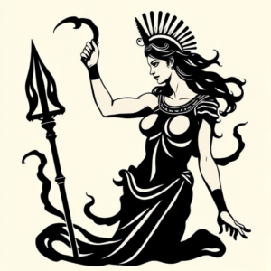 Black Artemis Tattoo