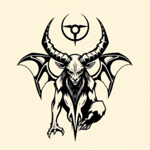 Black Baphomet Tattoo