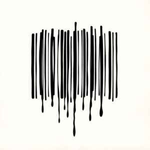 Black Barcode Tattoo