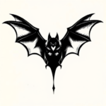 Black Bat Tattoo