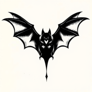 Black Bat Tattoo