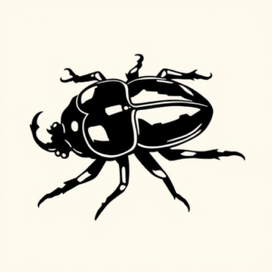Black Beetle Tattoo