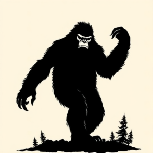 Black Bigfoot Tattoo