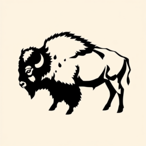 Black Bison Tattoo