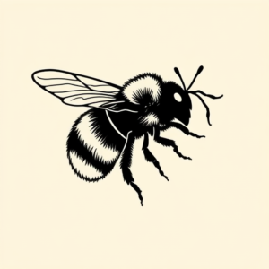 Black Bumblebee Tattoo