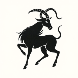 Black Capricorn Tattoo