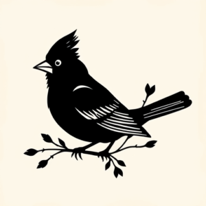 Black Cardinal Tattoo