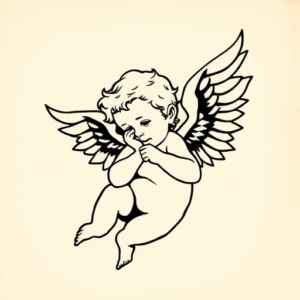 Black Cherub Tattoo