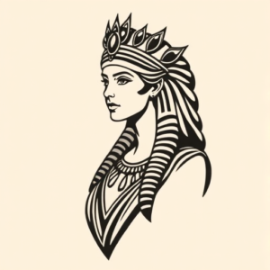 Black Cleopatra Tattoo