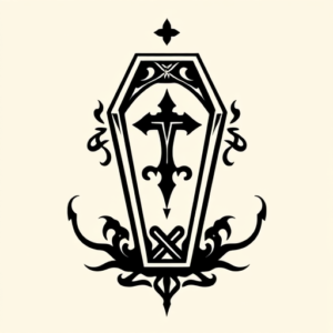Black Coffin Tattoo