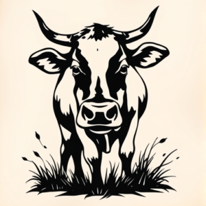 Black Cow Tattoo