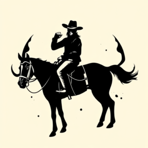 Black Cowboy Tattoo