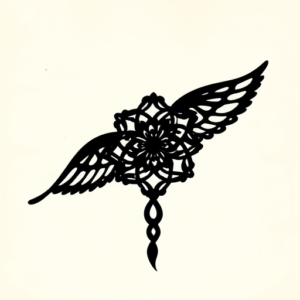 Black Crochet Tattoo