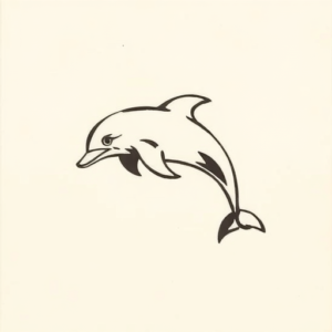 Black Dolphin Tattoo